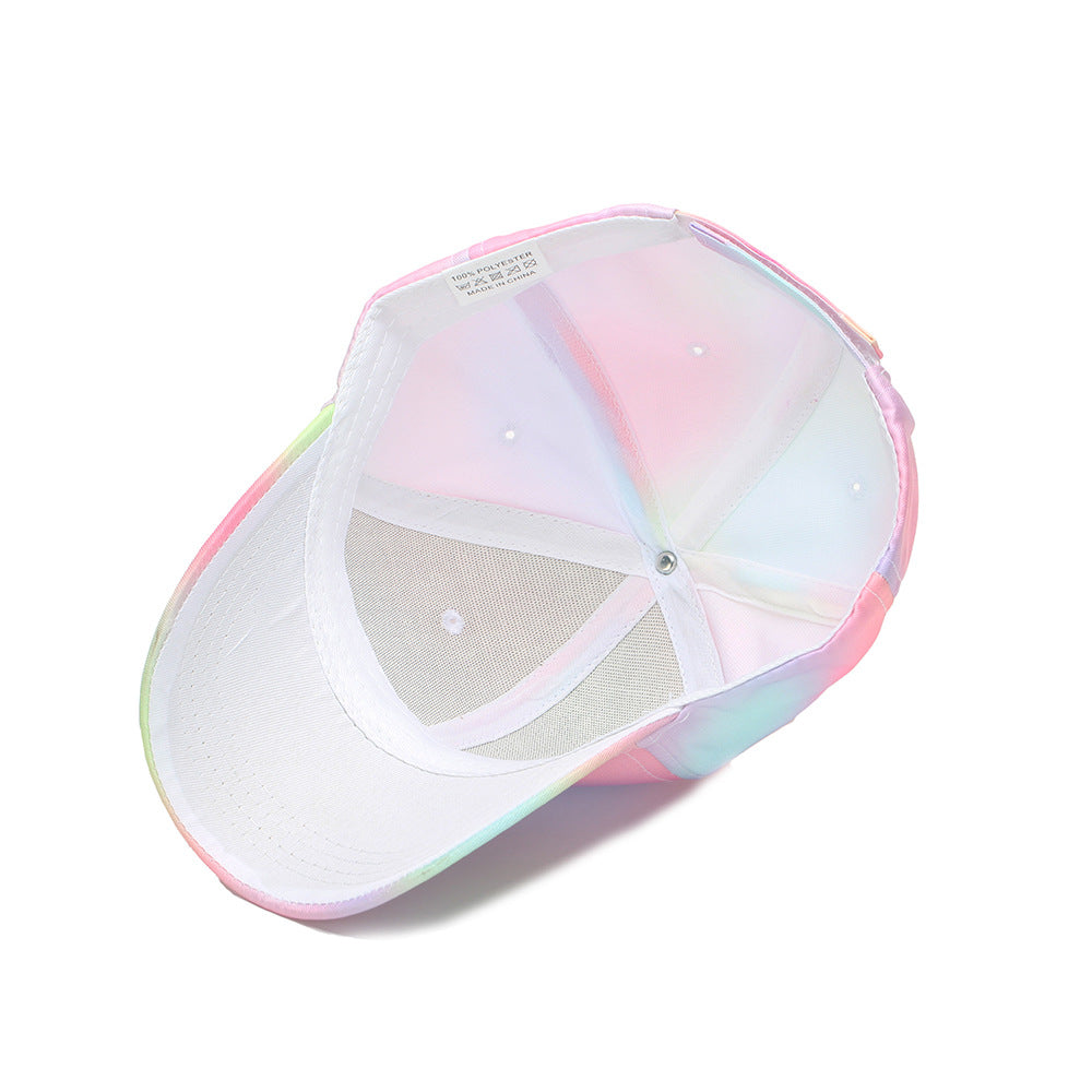 Wholesale Children's Colorful Tie-dye Hats Breathable Baseball Caps Kids Hat ACC-KH-JingHong002