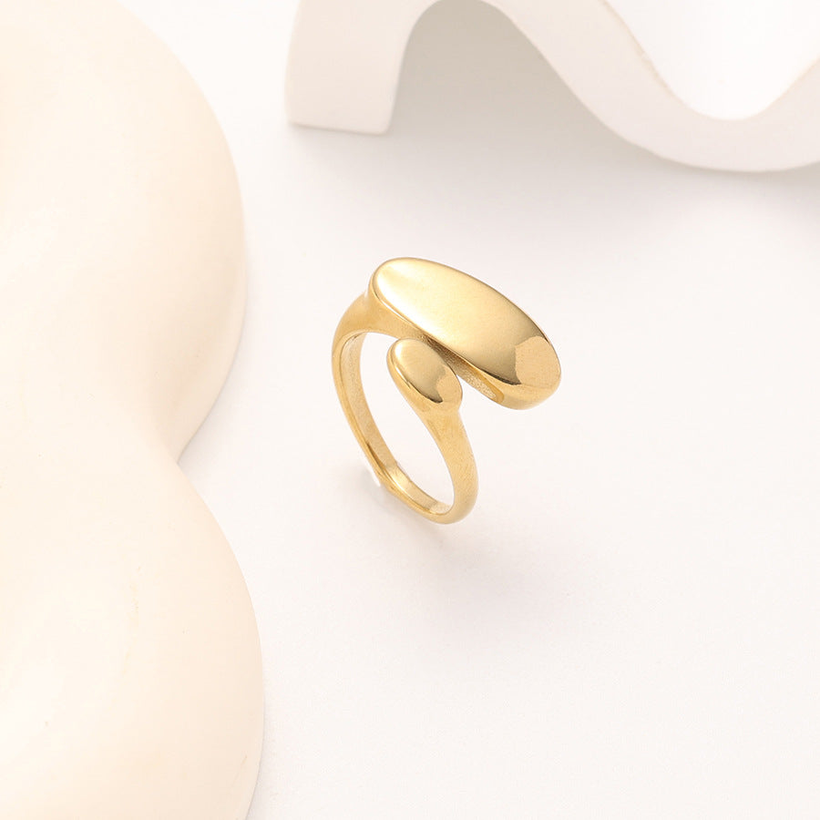 Wholesale Minimalist Special-Shaped Gone Open Ring