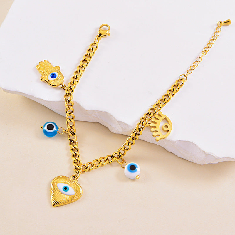 Wholesale  love eye accessories stainless steel  bracelet