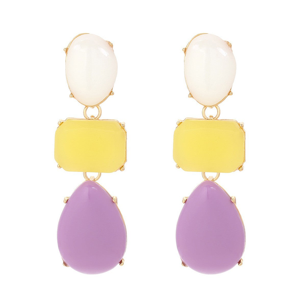 Wholesale  Retro Personalized Irregular Alloy Earrings