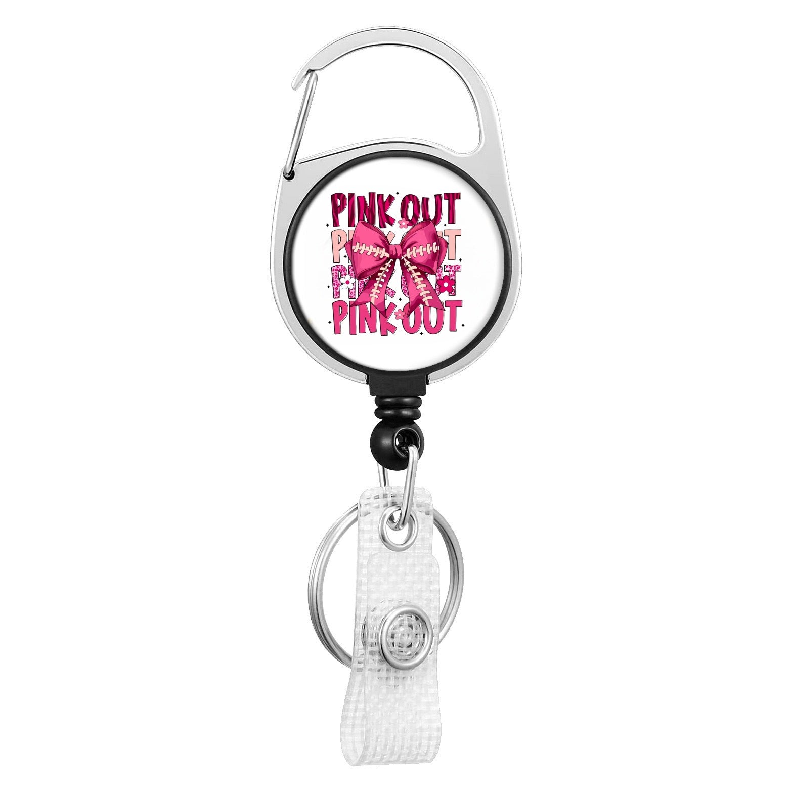 Wholesale Medical Series Acrylic Retractable Rotating Badge Keychain