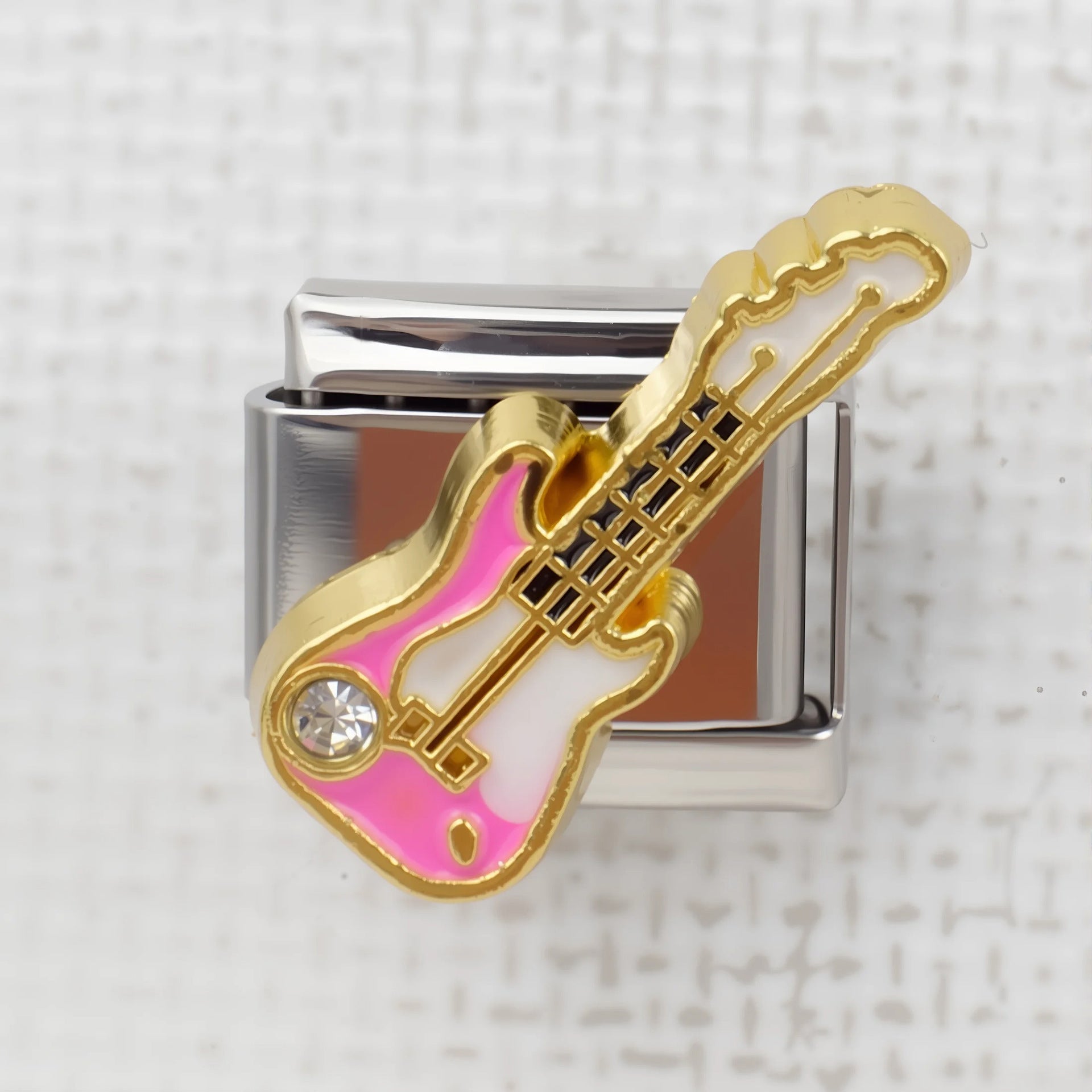 Wholesale 5pcs Italian Charm Bracelet 9mm DIY Splicing Cute Cartoon Stainless Steel Composable Bracelet