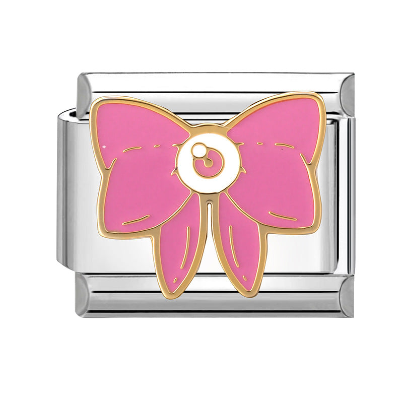 Wholesale 9mm Italian Charm Starter Bracelets DIY Butterfly Heart Stainless Steel Composable Bracelet