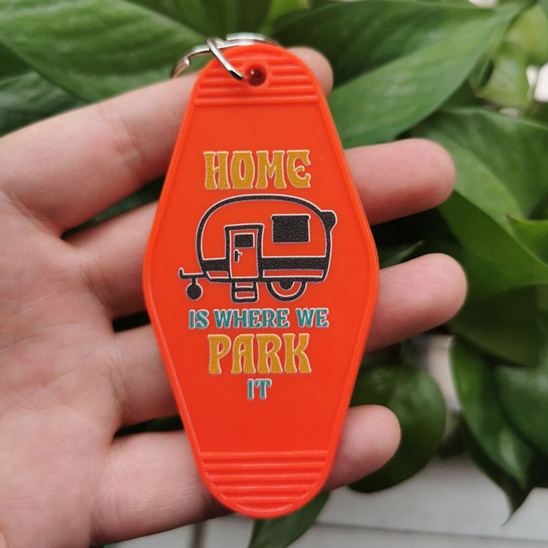 Wholesale Motel Camping Gift RV Keychain ACC-KC-MeiXin009