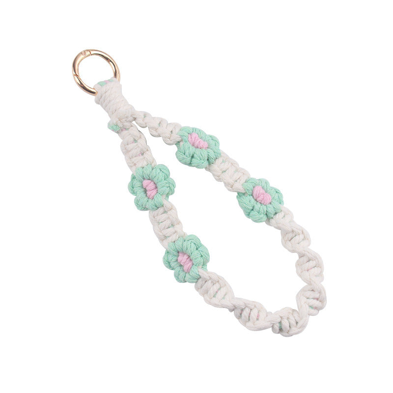 Wholesale Handwoven Daisy Lanyard Keychain ACC-KC-GuangTian058