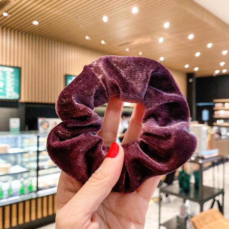 Wholesale Gold Velvet Plush Hair Band ACC-HS-Huidi025