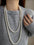 Wholesale Round Magnetic Clasp Pearl Sweater Necklace