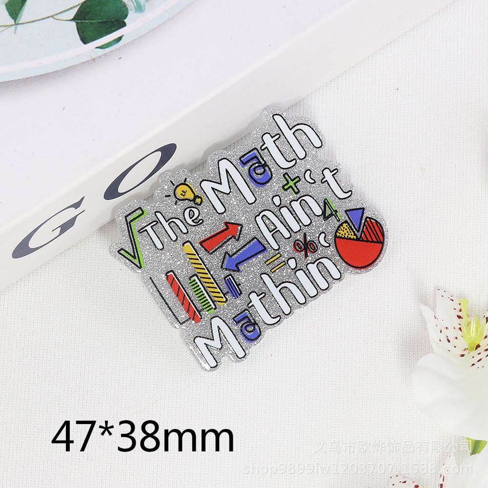 Wholesale 10pcs DIY Flatback Cartoon Acrylic Flatback Badge Reels Retractable Keychain DIY Accessories ACC-FK-OuYe007