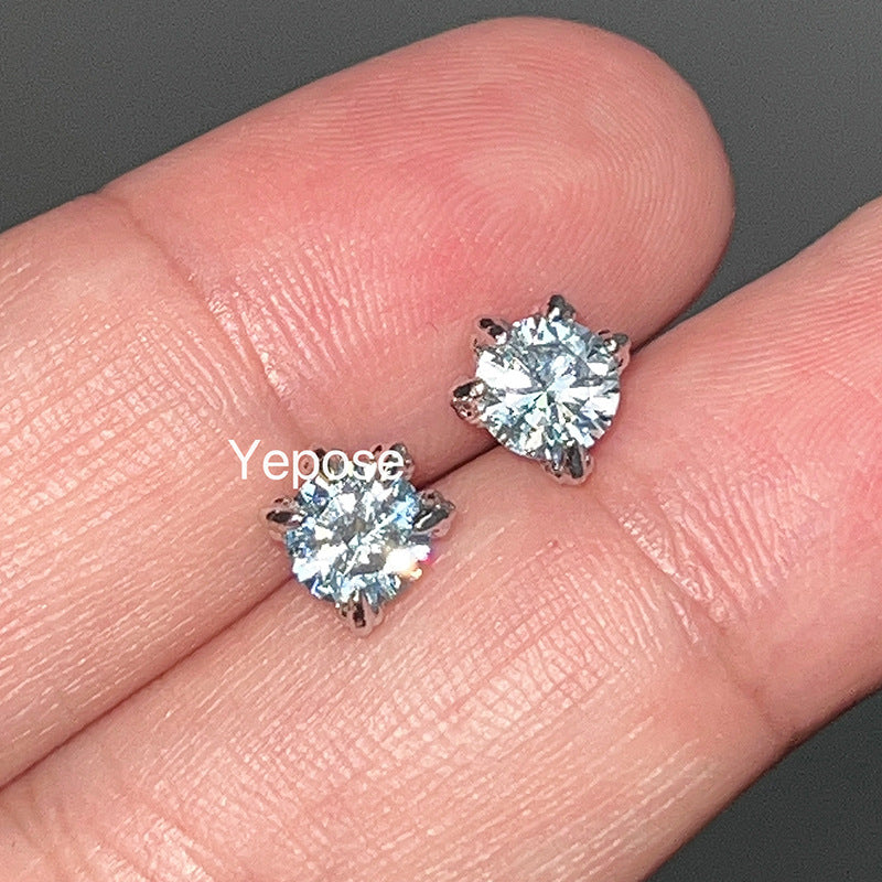 Wholesale  Water Blue Dragon Claw Ear Bone Nail Titanium Steel  Earrings