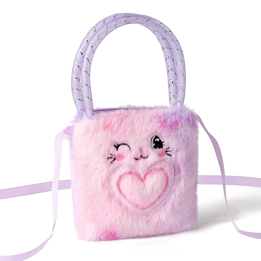 Wholesale  Love Bear Plush Small Bag Wallet