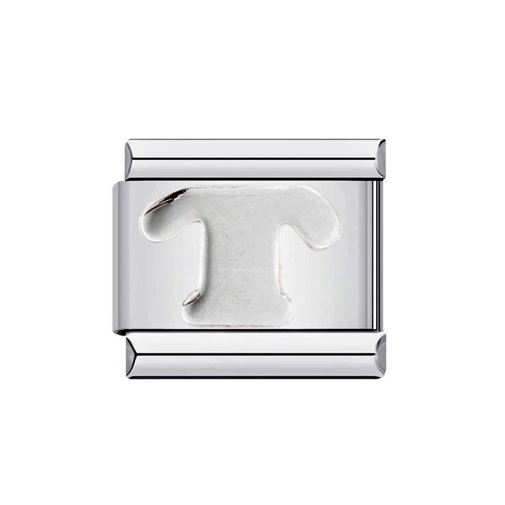 Wholesale Italian Charm Bracelet 9mm DIY Splicing Removable English Letters Stainless Steel Composable Bracelet