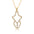 Wholesale Light luxury elegant anchor micro-inlaid real gold necklace