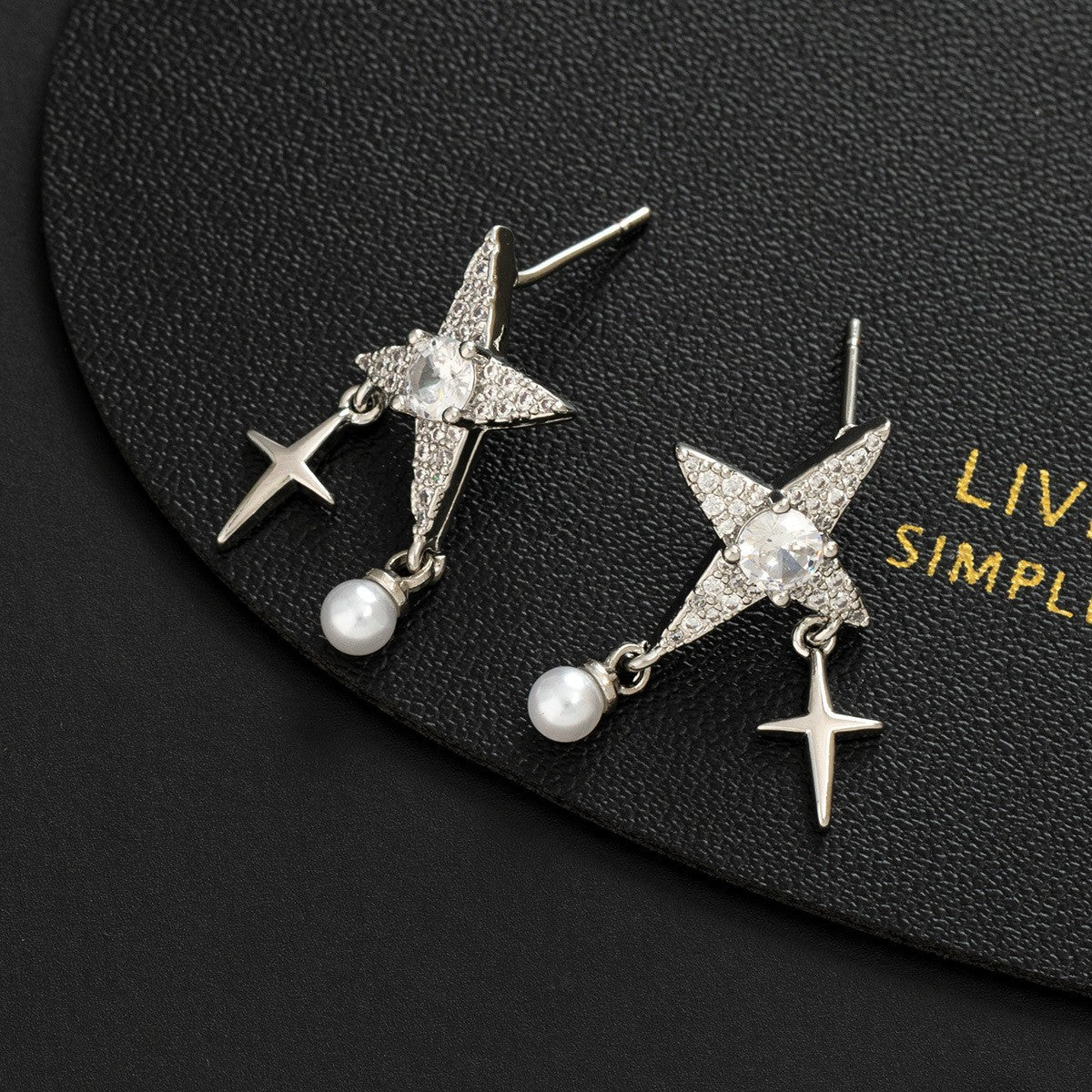 Wholesale Trendy Star Shaped Women S Earrings Irregular Design Copper Electroplated Jewelry Accessory For Gift And Boutique Resale