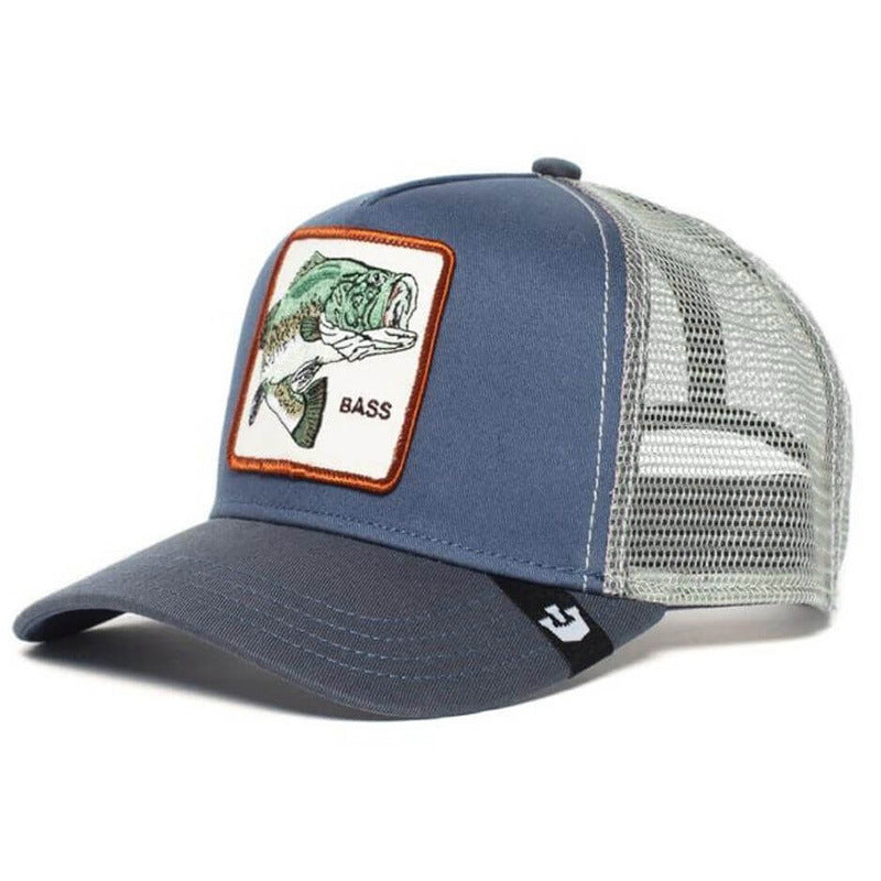 Wholesale Cartoon Animal Sun Protection Mesh Embroidery Hat Baseball Cap ACC-HT-JingKun006