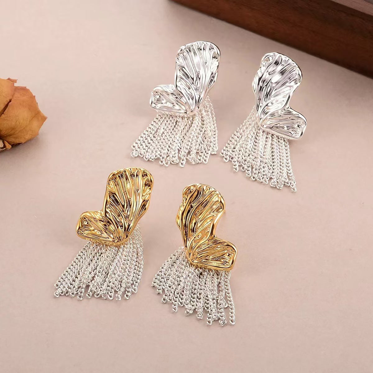 Wholesale  Retro Butterfly Tassel Earrings