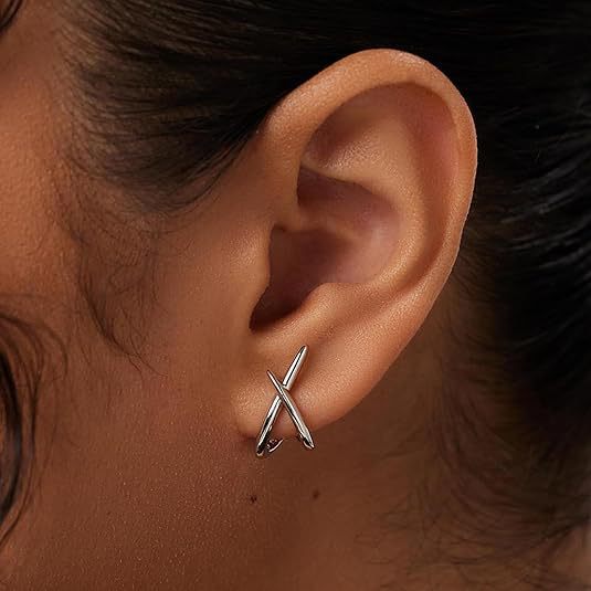 Wholesale Cross Zircon Earrings Gold Plated Sparkle Fashion Jewelry for Gift Boutique Resale