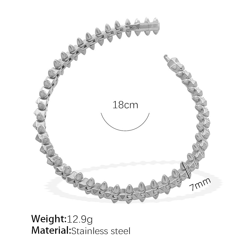Wholesale  Jewelry suit Fashion Bracelet Hip Hop Cuban Ring Combination Street Style Design