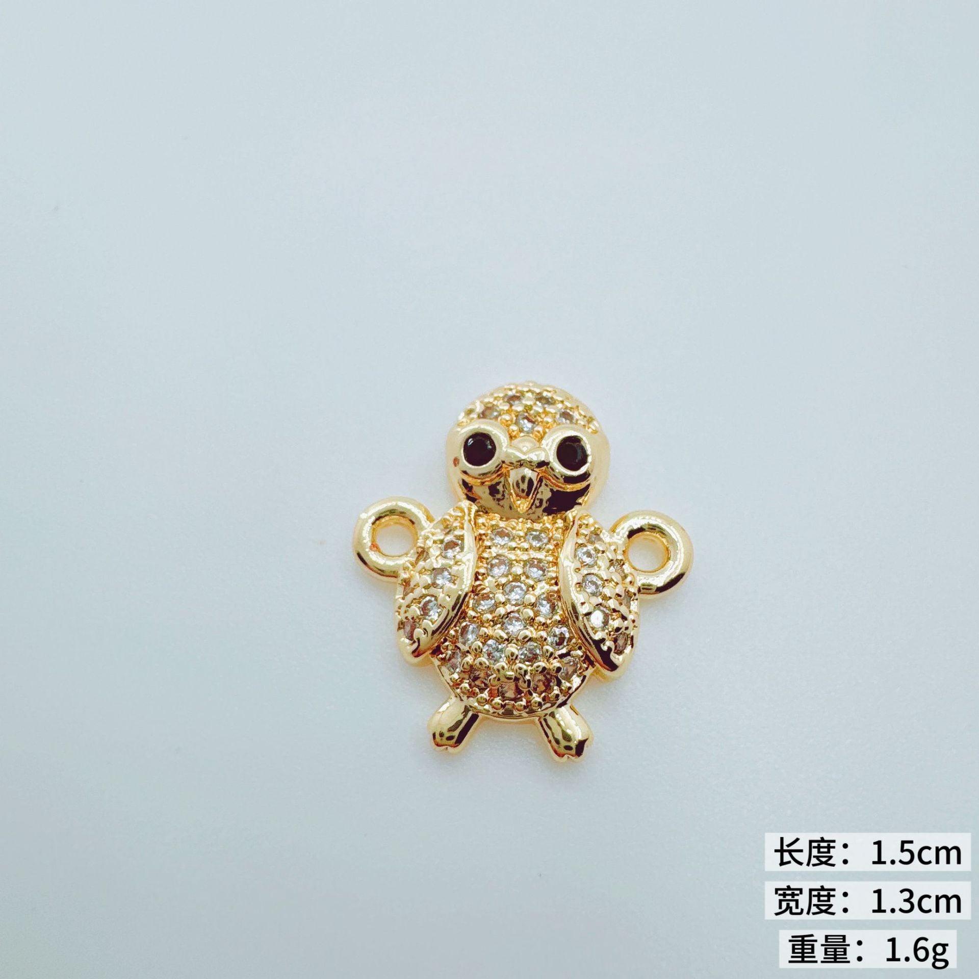 Wholesale 18K Gold Plated Copper Owl Swallow Pendant Charm - Trendy Jewelry Accessory for DIY Necklace Bracelet Making