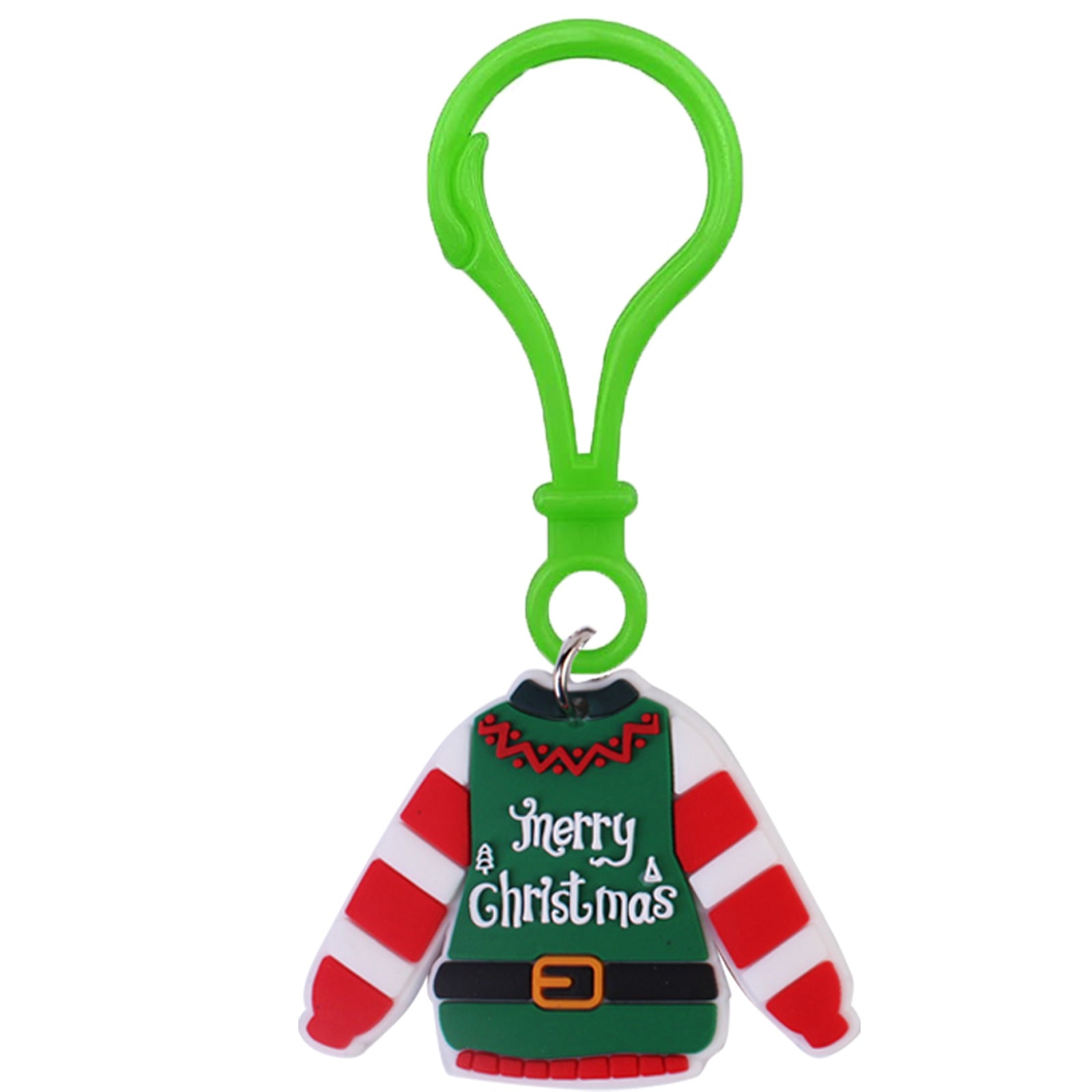 Wholesale PVC Christmas Snowman Keychain Pendant Bookbag Charm Winter Gift