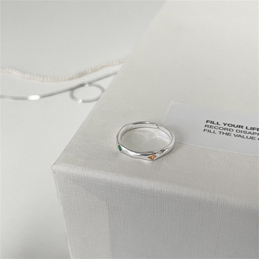 Wholesale Plain Irregular 925 Sterling Silver Ring ACC-RS-Yues009