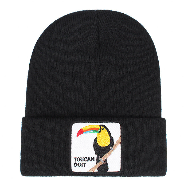 Wholesale Winter Animal Cartoon Knitted Wool Pullover Hat Beanie ACC-HT-JingKun005