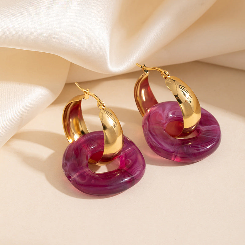 Wholesale Retro Niche Design Gold Statement Earrings,  Fashion Accessory for Women,  Gift for Party or Boutique
