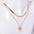 Wholesale Titanium steel 18K gold plated  double-layer December flower necklace