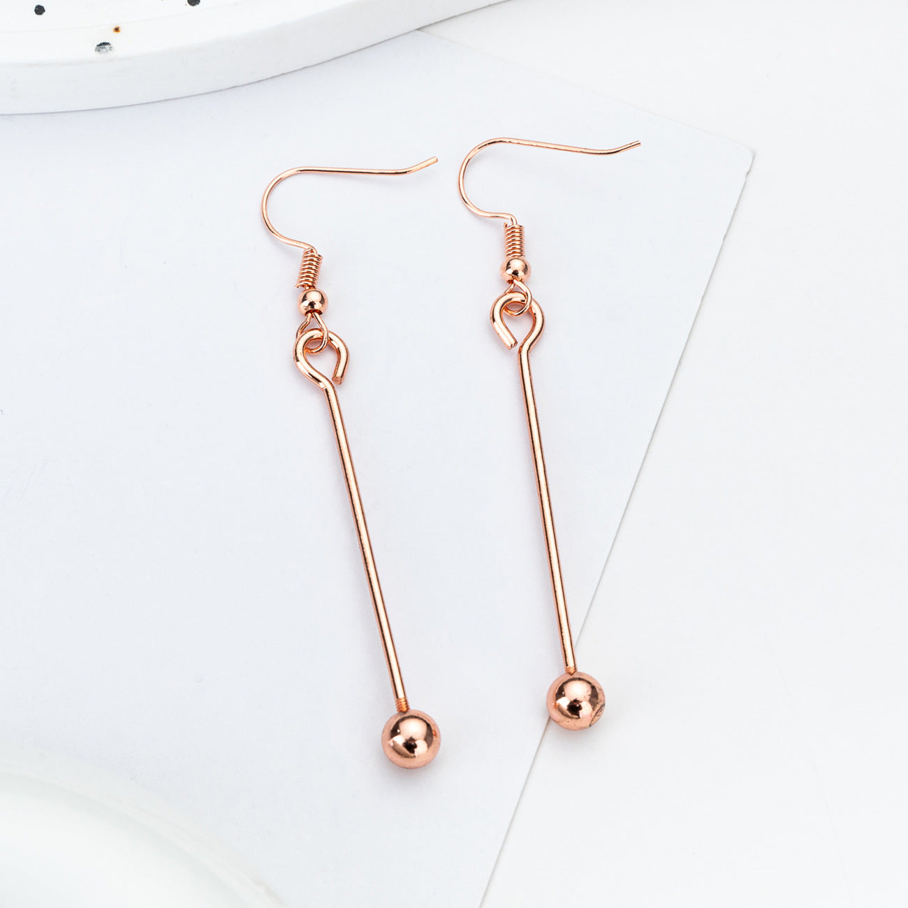 Wholesale DIY Beaded  Metal Earrings