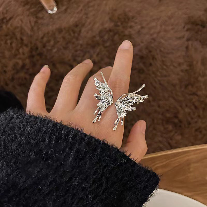 Wholesale Silver Butterfly Rings ACC-RS-YuMei003