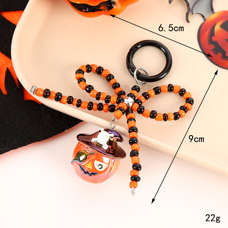 Wholesale Halloween Rice Bead Bow Keychains ACC-KC-GeLian002