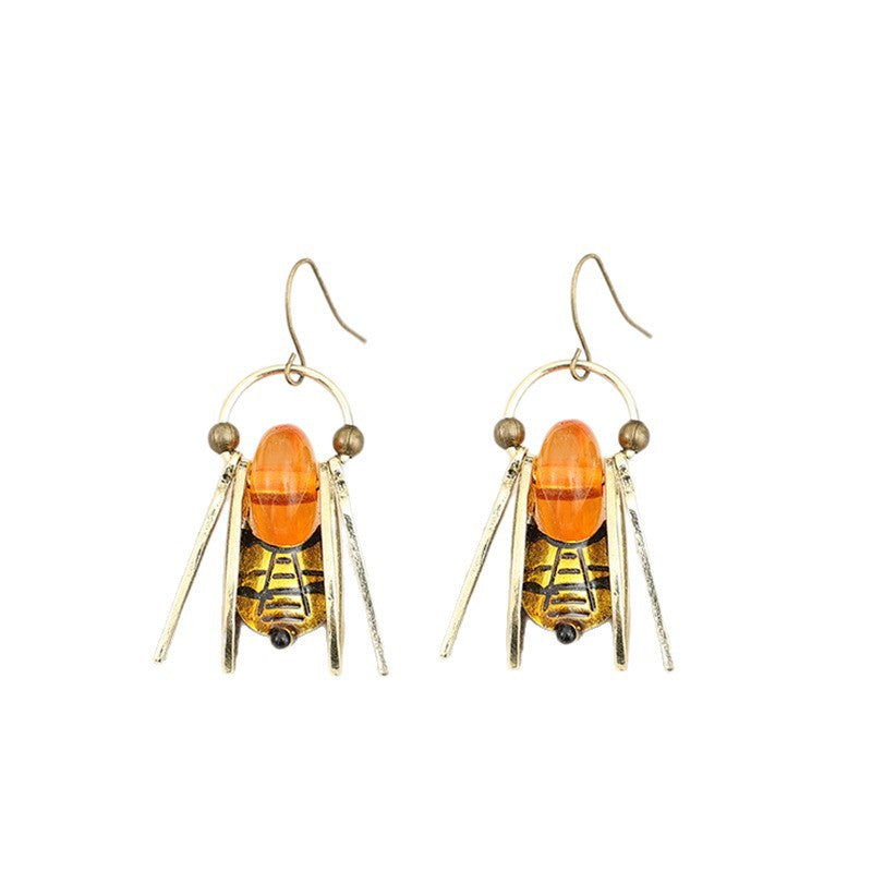 Wholesale Retro Bee Drop Earrings Alloy Animal Jewelry Party Gift Fashion Accessory