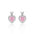 Wholesale Heartbeat Zircon Earrings Women's S925 Sterling Silver Luxury  Flower Stone Heart Shaped Earrings