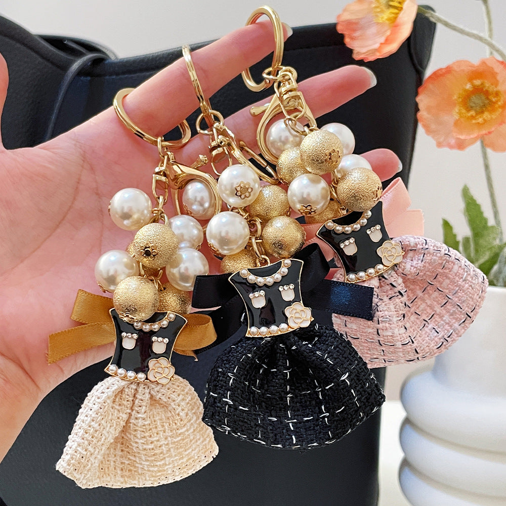 Wholesale Handmade Dress Pearl Metal Keychain ACC-KC-CH058
