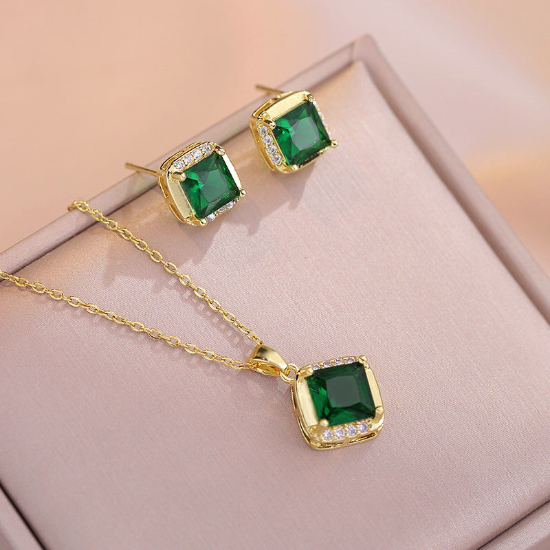 Wholesale  Light Luxury  Earrings Light Luxury  Jewelry suit