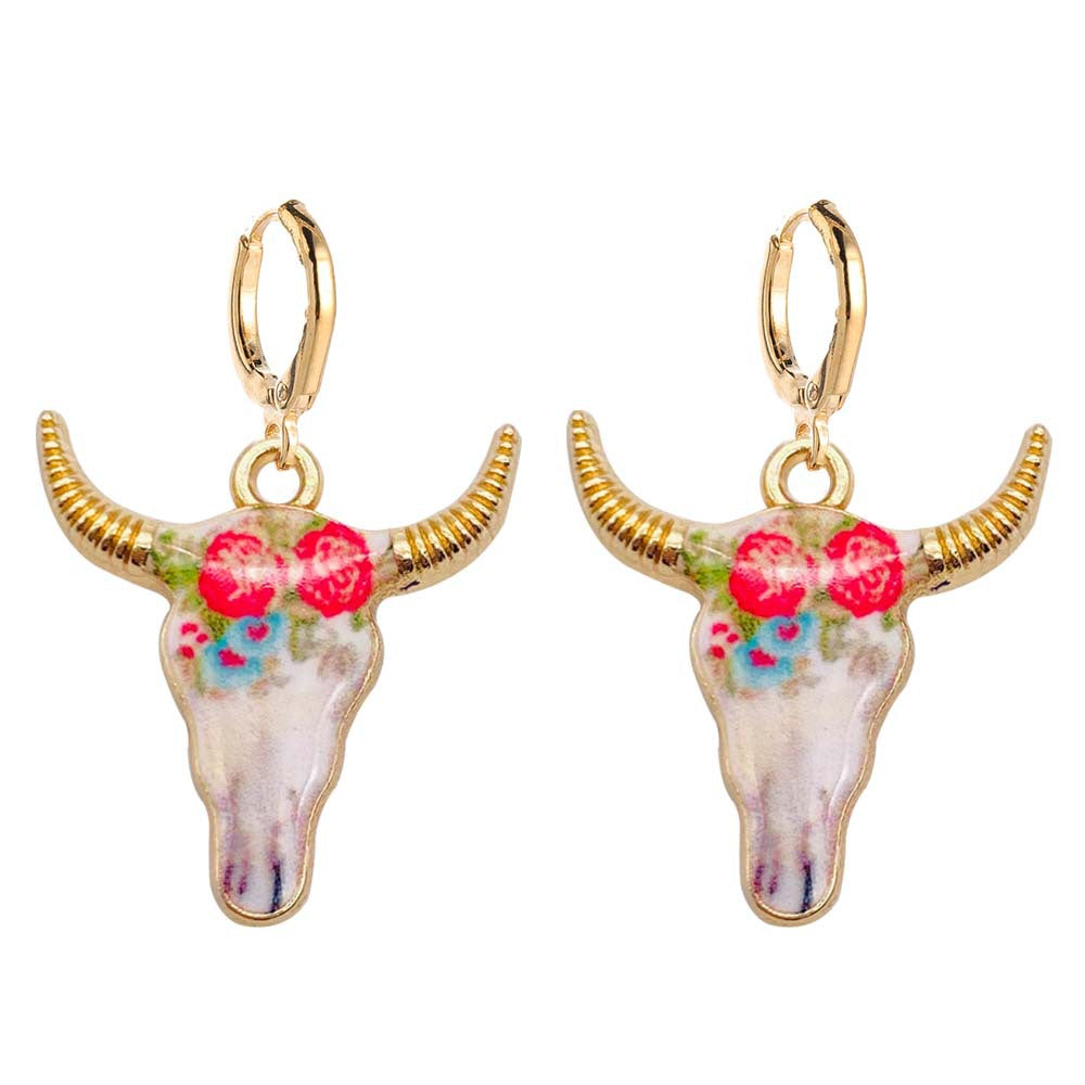 Wholesale Retro Ethnic-Style Western Cowboy Series Acrylic Earrings