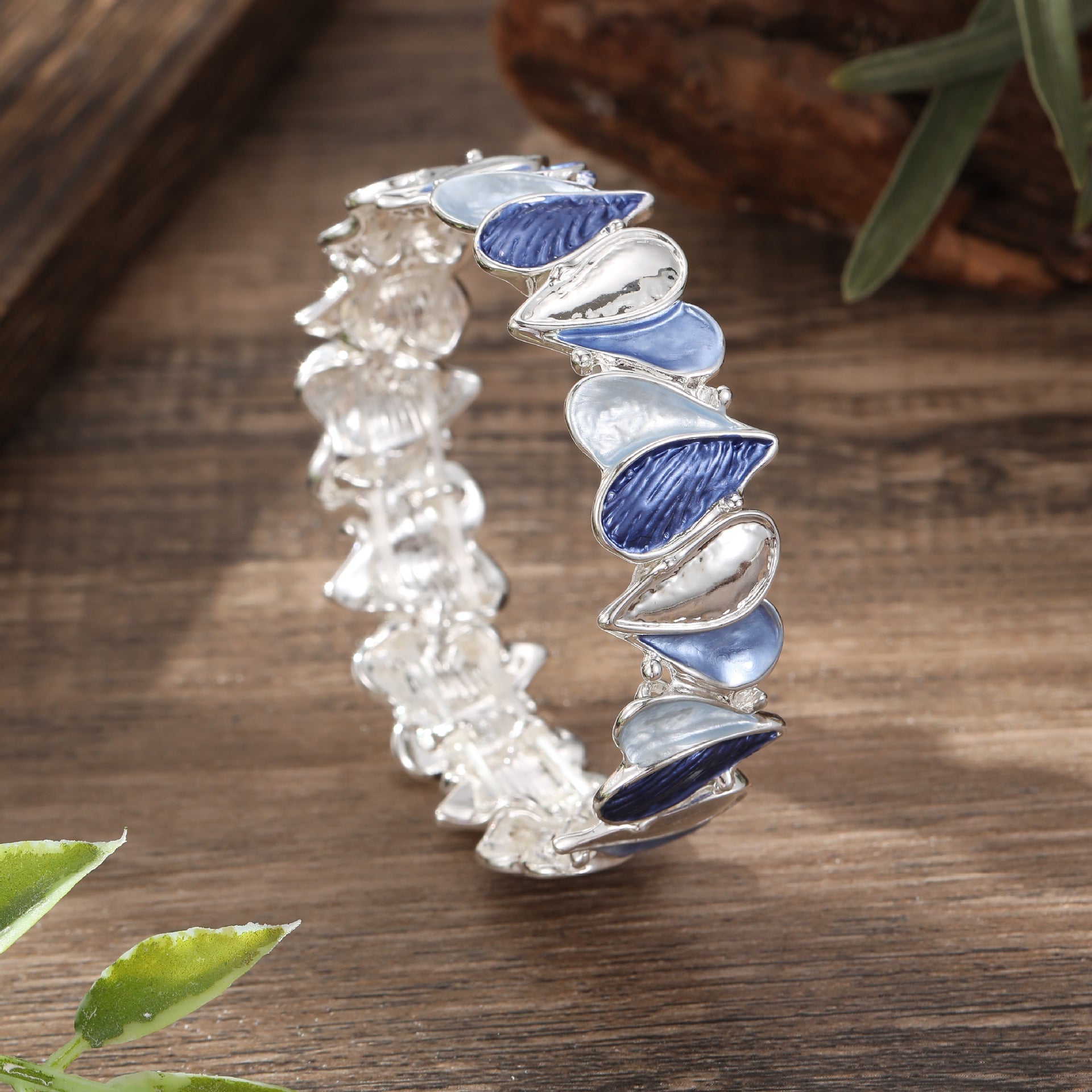 Wholesale Color Painting Oil Love Elastic Bracelet All-match Geometric Heart-shaped Elastic Bracelet