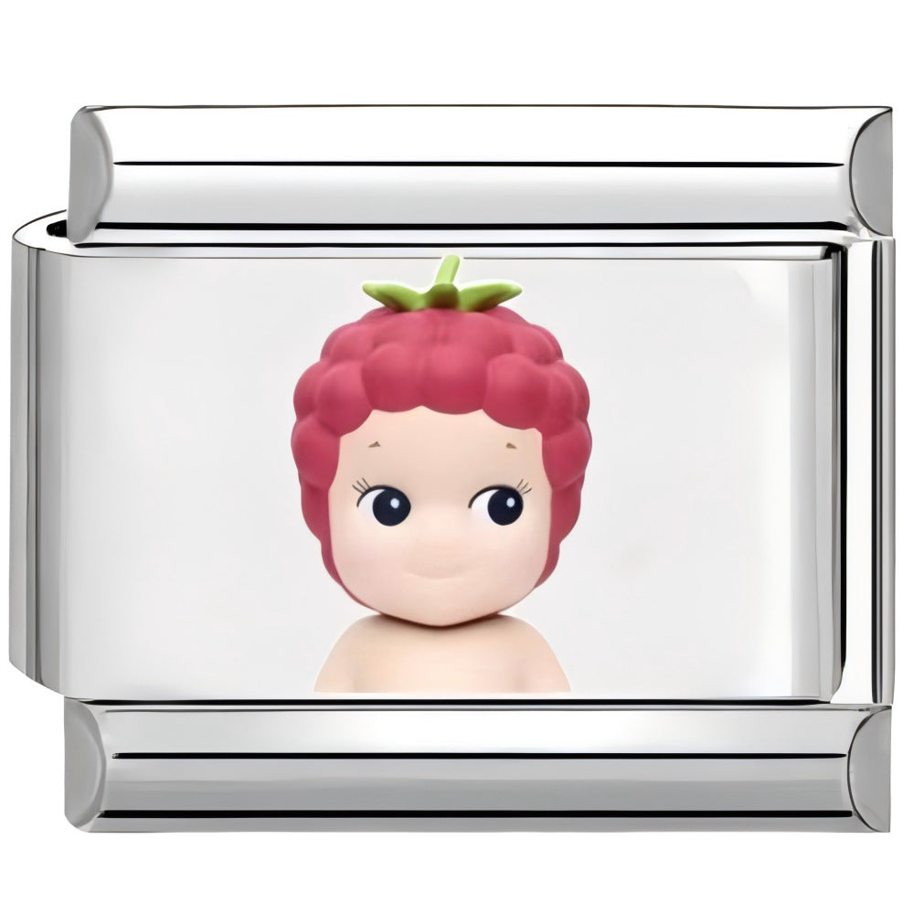 Wholesale 10pcs Italian Charm Bracelet 9mm DIY Splicing Cartoon Cute Sunshine Angel Stainless Steel Composable Bracelet