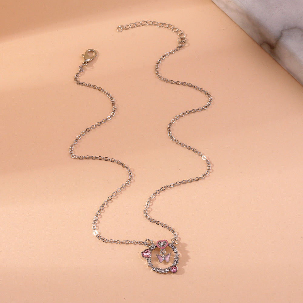 Wholesale  all-match animal love clavicle chain  temperament butterfly love necklace