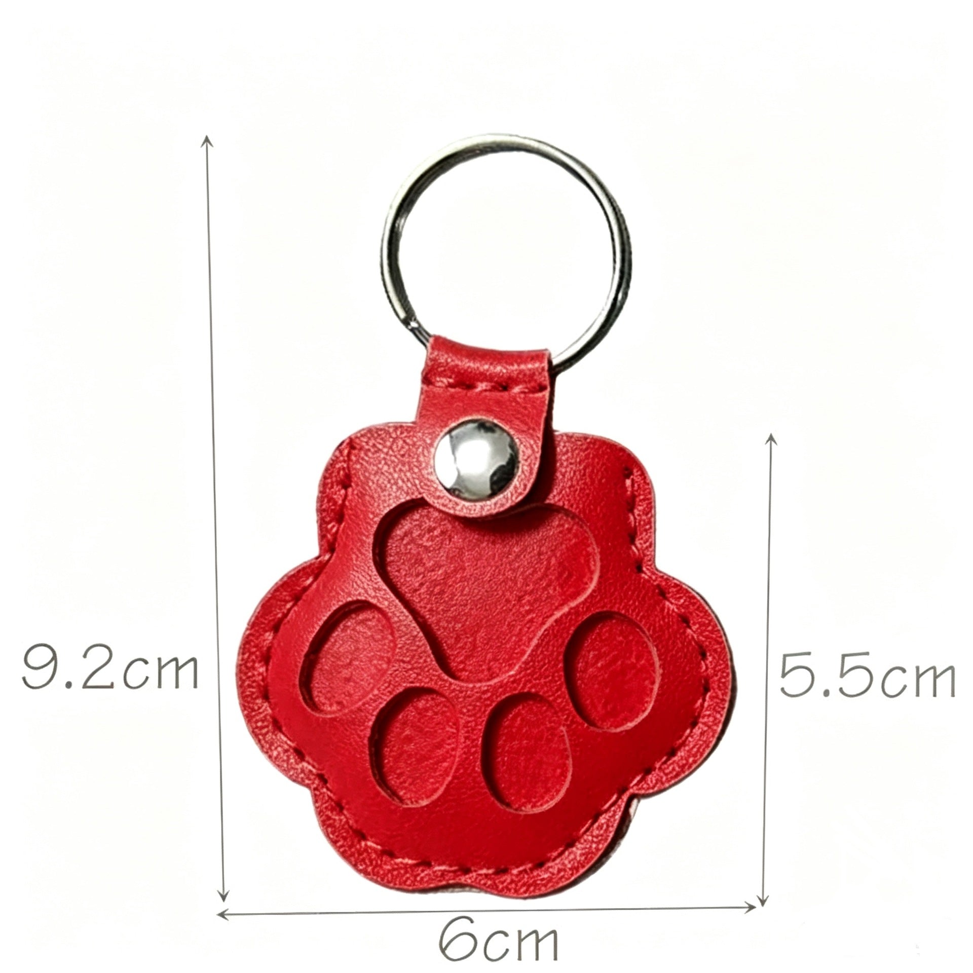 Wholesale Leather Cat Paw Keychain Cute Kitten Paw Pendant for Pet Hair Collection