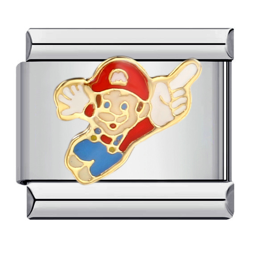 Wholesale Italian Charm Bracelet 9mm DIY Splicing Removable Classic Cartoon Character Stainless Steel Composable Bracelet