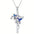 Wholesale  Cross Bird Pendant Earrings Necklace Jewelry suit