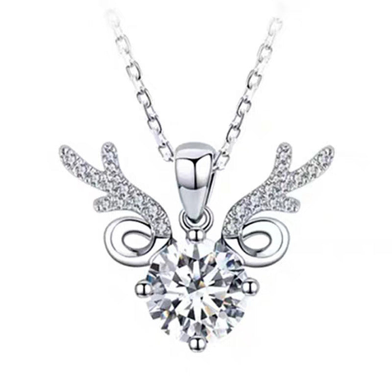 Wholesale Moissanite Women's Clavicle Chain Zircon Pendant ACC-PT-JRD001