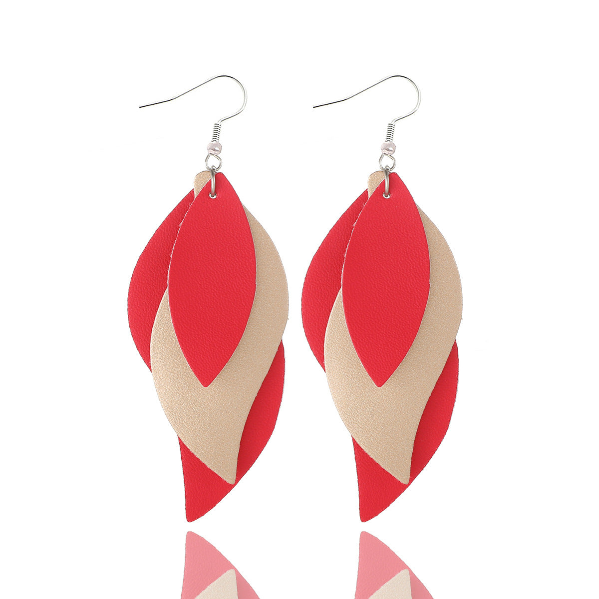 Wholesale Cortex  S-shaped leaves  earrings