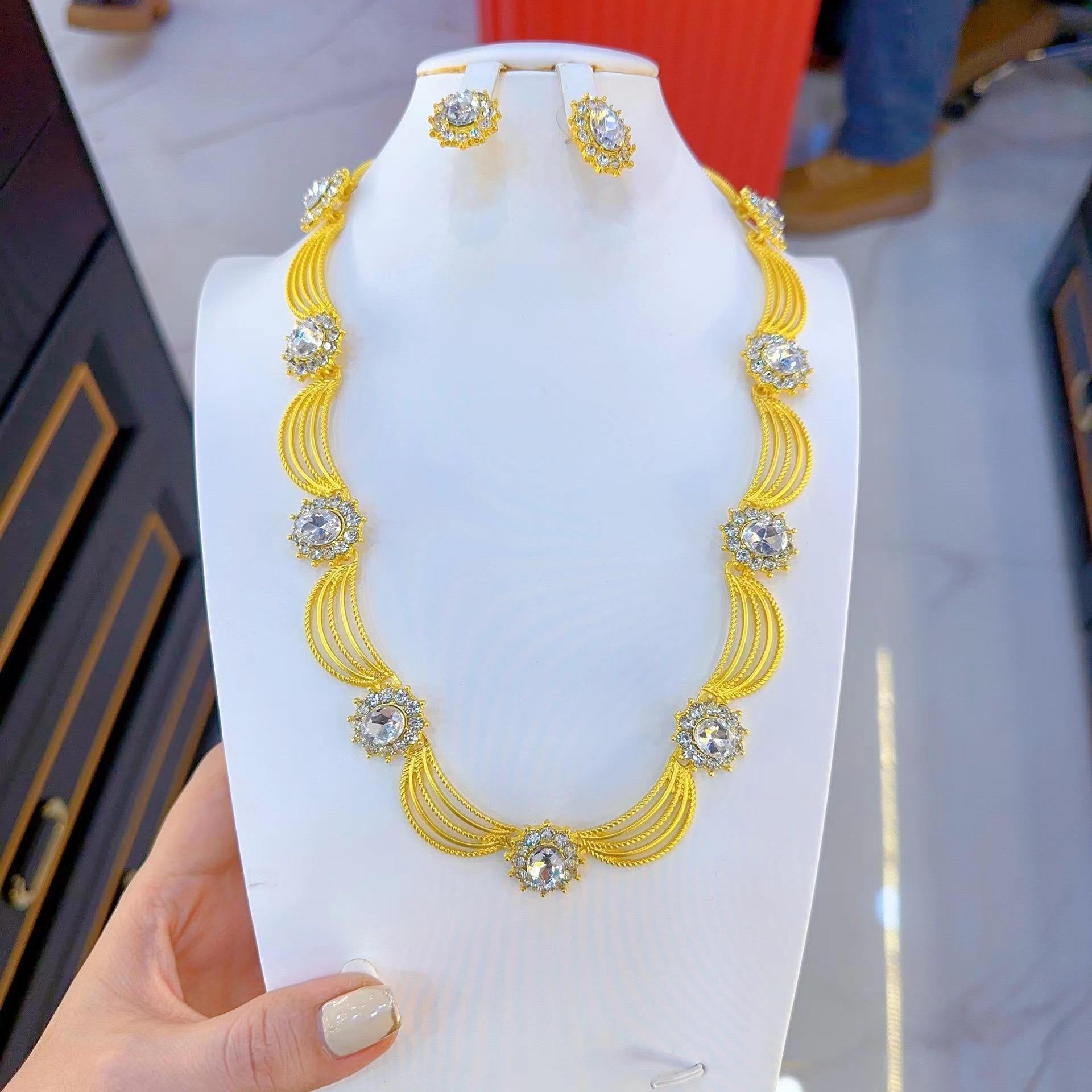 Wholesale Vintage Chain Choker Collar Bone Chain Choker Necklace ACC-NE-Qunq002