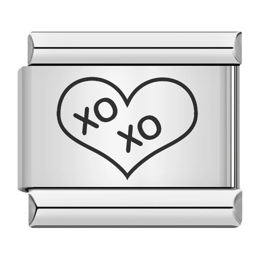 Wholesale 9mm Italian Charm Starter Bracelets DIY square Single Section Creative Stainless Steel Composable Bracelet