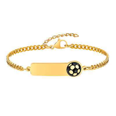 Wholesale Stainless Steel Gold Tone Resin Cute Bracelet For Women Kids Fashion Jewelry Accessory Everyday Casual Gift