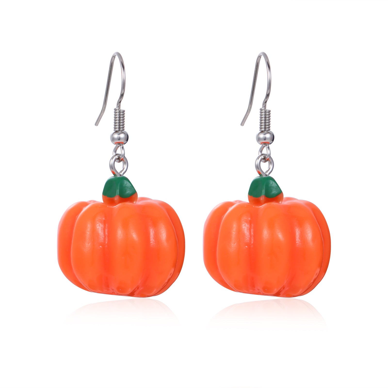 Wholesale  Diamond-Encrusted Zinc Alloy Cat Pumpkin  Web Skull Earrings