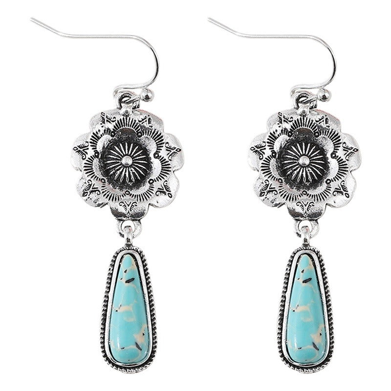Wholesale  retro new bohemian style alloy pendant earrings