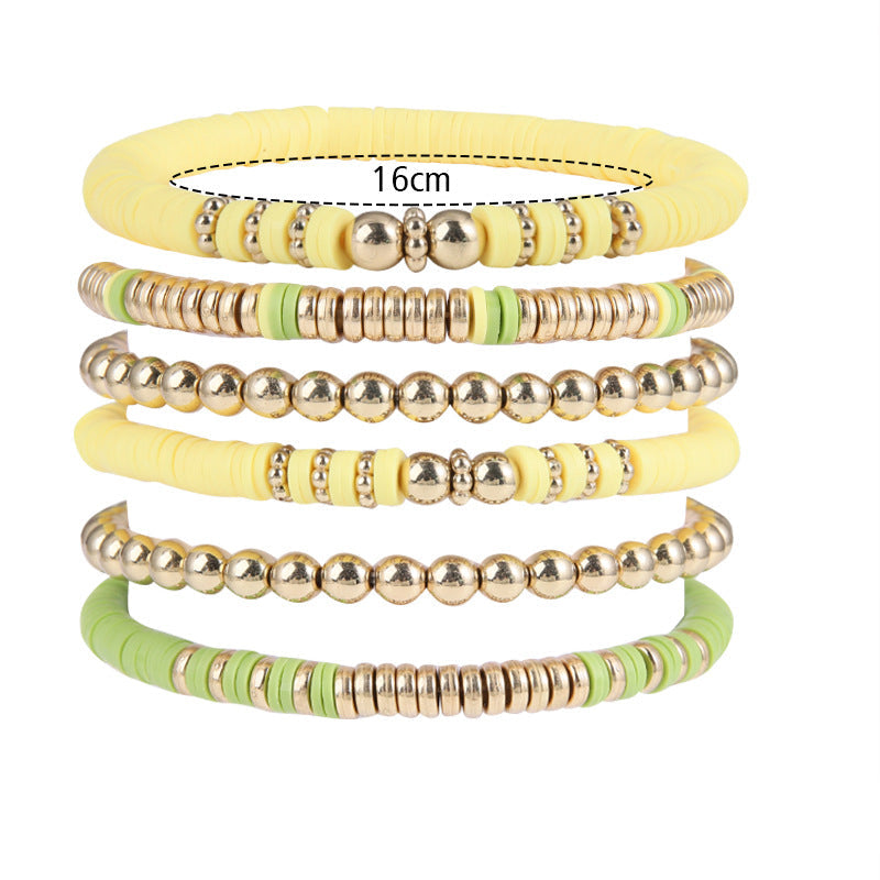 Wholesale polymer clay beads bracelets vintage bohemian bracelets