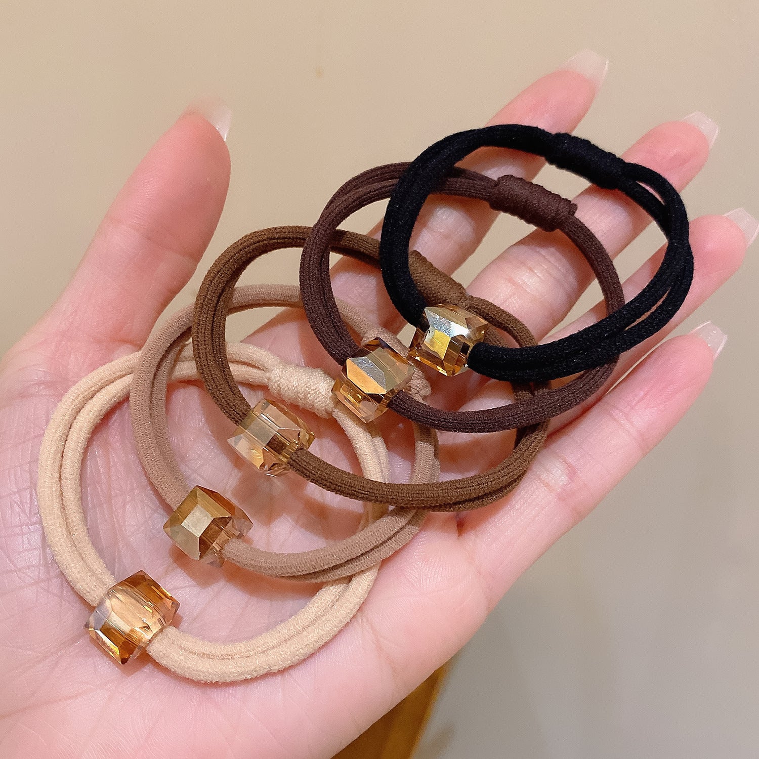 Wholesale Crystal Hair Scrunchies ACC-HS-Huidi039